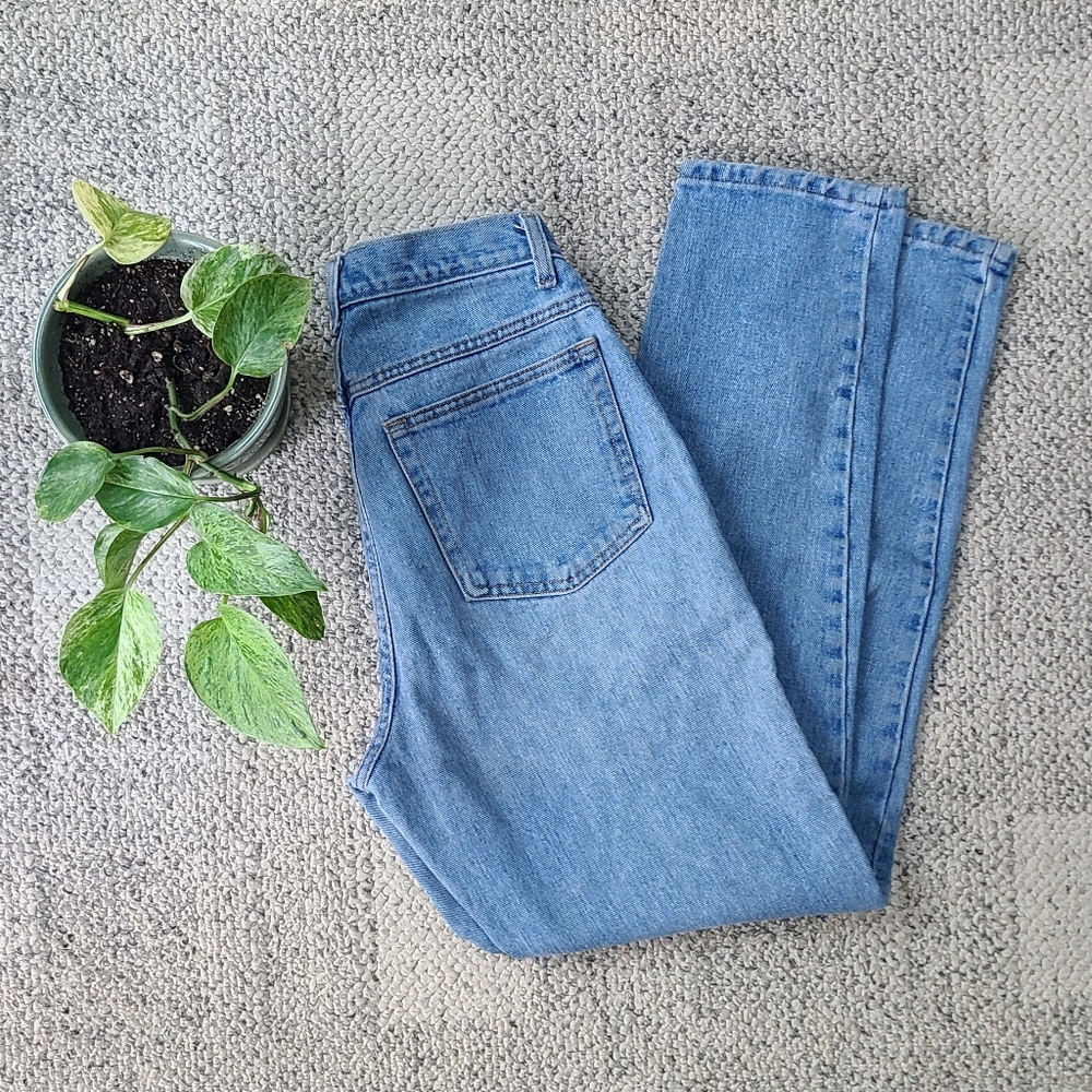 Vintage NY Line Mom Jeans Sz 8 Tapered Fit High Waist